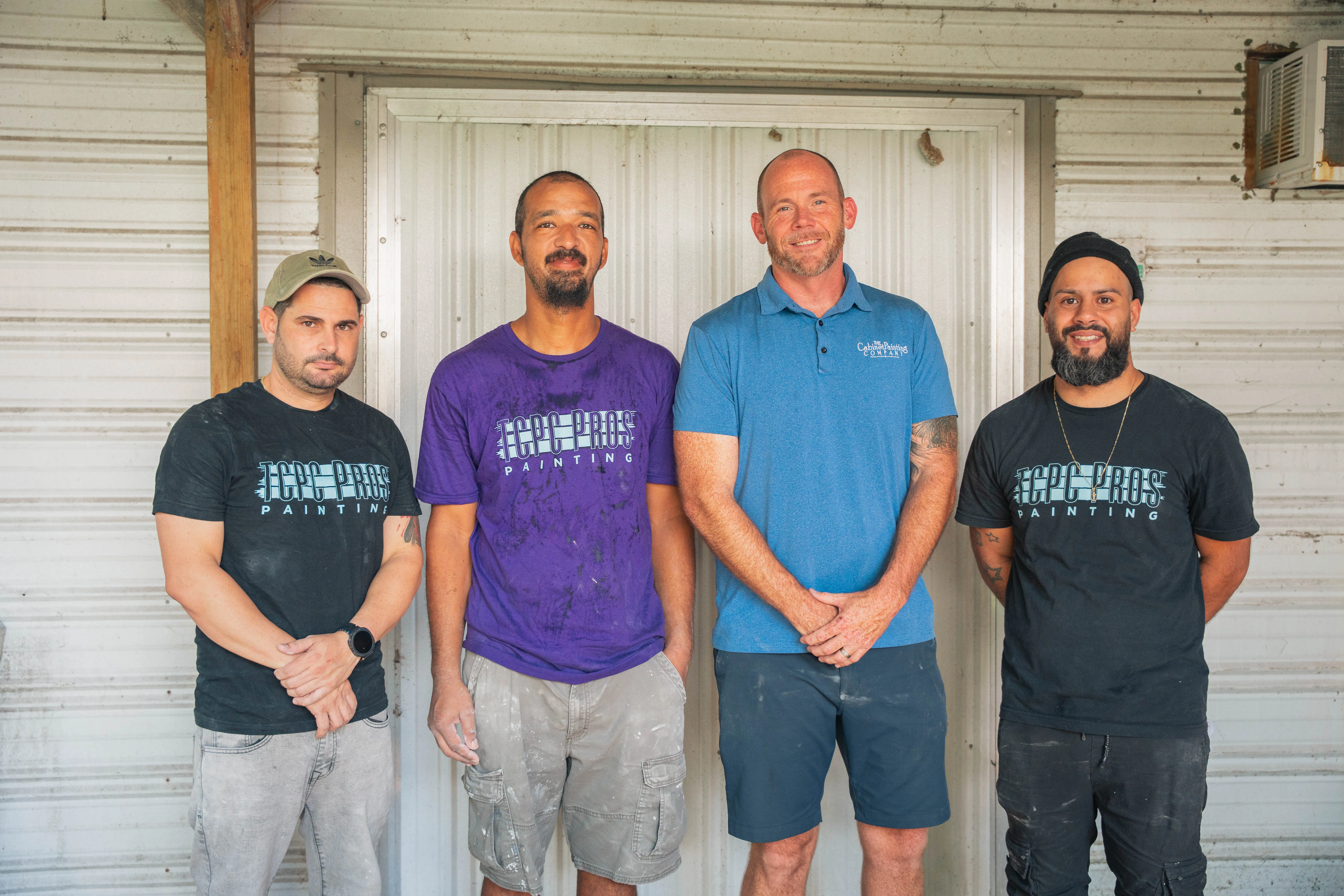 Specialist trade crew at work