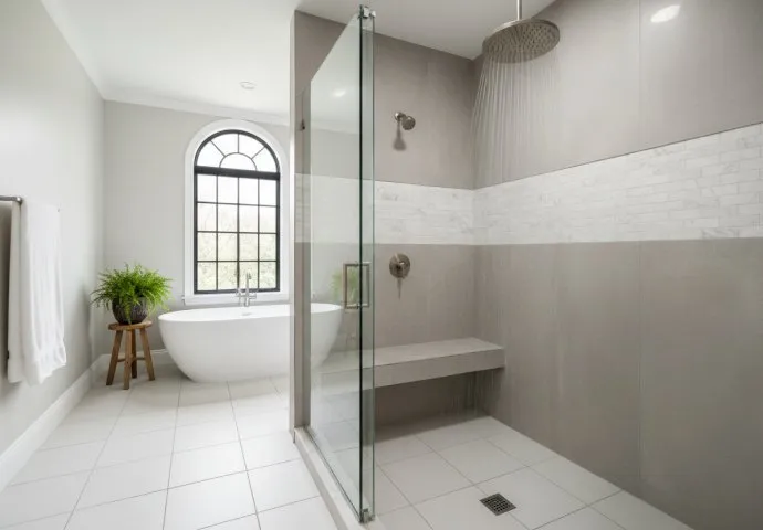 Tub-to-Shower Conversion